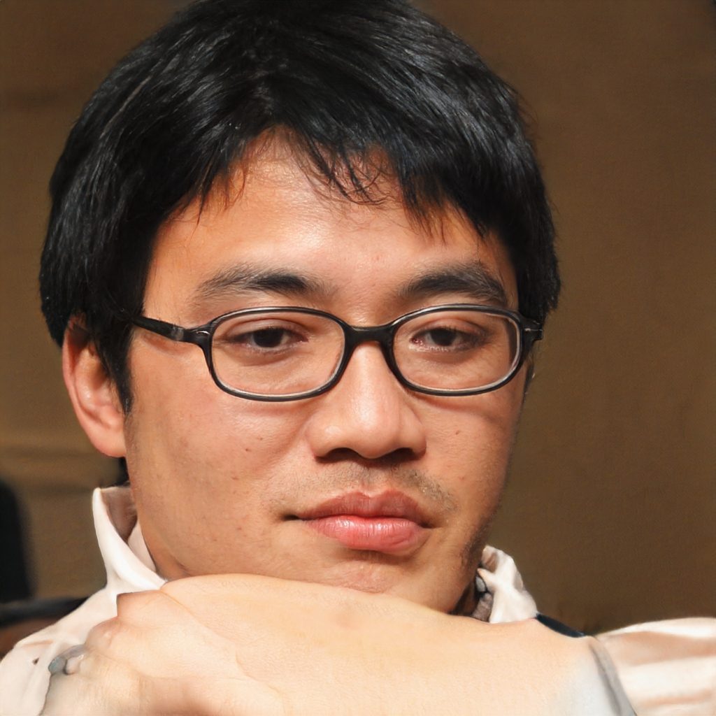 smart asian guy with glasses